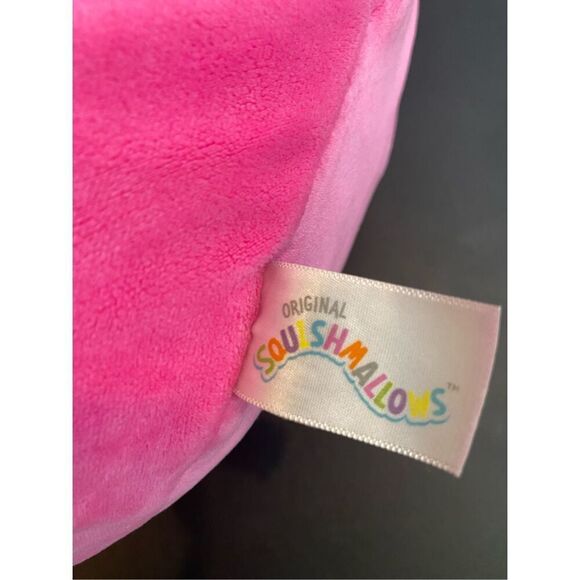 SQUISHMALLOWS Pink/Rainbow/Multi Chick  Poly-Stuffed Toy Lovie Stuffy  Pillow To - Picture 3 of 8